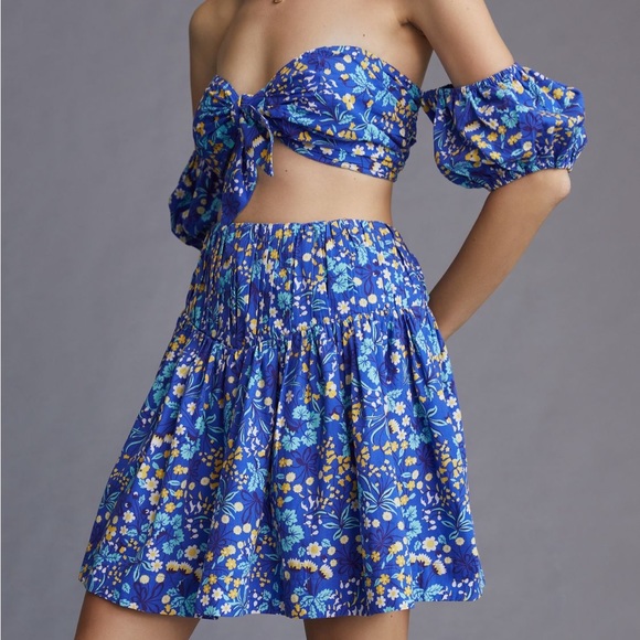 ✨ Set! Anthropologie Top and Skirt Set Sz L - Picture 2 of 5